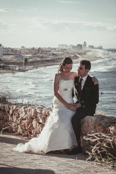 sesión de postboda en la playa